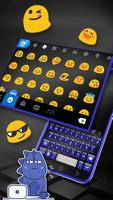 Tema Keyboard 3d Blue Tech imagem de tela 2