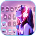 Neon Music Girl