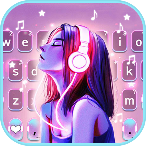 Neon Music Girl のテーマキーボード