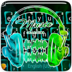 Chủ Đề Bàn Phím Neon Music Headphone