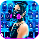 Fundo do Teclado Neon Mask Gir APK