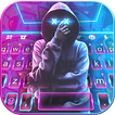Fundo do Teclado Neon Mask Man