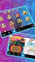 Fundo do Teclado Neon Mask Man imagem de tela 3