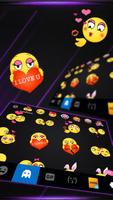 Tema Keyboard Neon Metal Busin screenshot 2