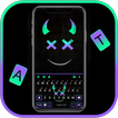 Neon Monster Smile Klavye Arka