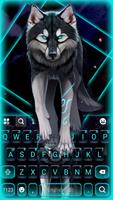 Fundo do Teclado Neon Night Wo Cartaz