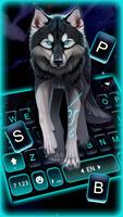Fundo do Teclado Neon Night Wo imagem de tela 2