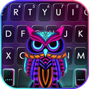 Фон клавиатуры Neon Owl APK