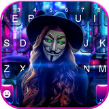Фон клавиатуры Neon Anonymous  иконка