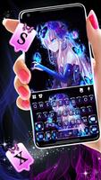 خلفية الكيبورد Neon Butterfly  تصوير الشاشة 1