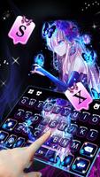 خلفية الكيبورد Neon Butterfly  تصوير الشاشة 2