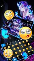 خلفية الكيبورد Neon Butterfly  تصوير الشاشة 3