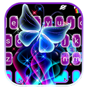 Neon Butterfly Sparkle Keyboar APK