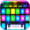 Tema Keyboard Neon Beam Piano 