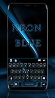 Teclado Neon Black Blue Cartaz