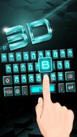 Yeni Havalı Neon Black 3d Klavye Teması Ekran Görüntüsü 1