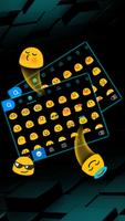 Yeni Havalı Neon Black 3d Klavye Teması Ekran Görüntüsü 2