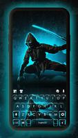 Neon Blade Ninja Tastaturhinte Plakat
