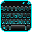 Neon Blue Black कीबोर्ड