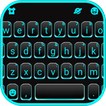 Teclado Neon Blue Black