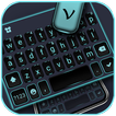 Neon Blue Business Keyboard Th