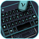 Thème de clavier Neon Blue Bus APK