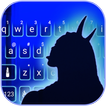 Tema Keyboard Neon Blue Demon 