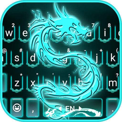 Teclado Neon Blue Dragon