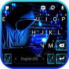 Neon Blue Hacker icon