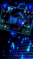 Neon Blue Hacker screenshot 1