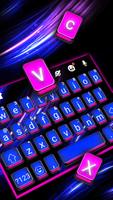 Neon Blue Lights Tastatur-Thema Screenshot 1