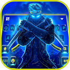 Teclado Neon Blue Ninja ícone
