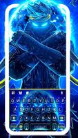 Teclado Neon Blue Ninja Cartaz