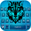 Teclado Neon Blue Wolf