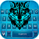 Teclado Neon Blue Wolf APK