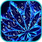 Neon Blue Weed icono