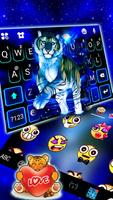 الكيبورد Neon Blue Tiger King تصوير الشاشة 2