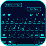 Neon Blue keyboard