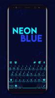 тема Neon Blue постер