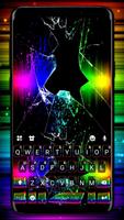 Neon Broken Glass poster