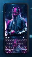 الكيبورد Neon Cyber Maskman الملصق