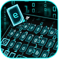 Neon Cyber Code Keyboard Theme