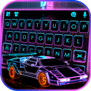 Fundo do Teclado Neon CyberPun APK