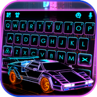 Fundo do Teclado Neon CyberPun ícone