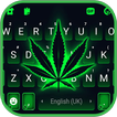 Fundo do Teclado Neon Cannabis