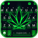 Fundo do Teclado Neon Cannabis APK
