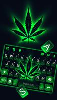 Fundo do Teclado Neon Cannabis imagem de tela 1