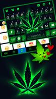 Fundo do Teclado Neon Cannabis imagem de tela 2