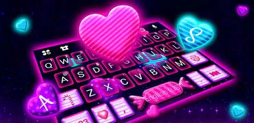 тема Neon Candy Hearts
