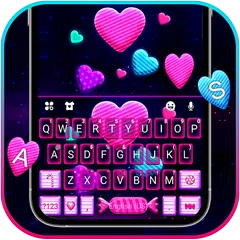 Neon Candy Hearts キーボード アプリダウンロード